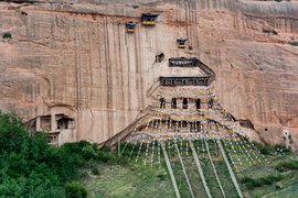 Tavatimsa Grottoes, Mati Si, Gansu Province, China