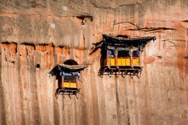 Tavatimsa Grottoes, Mati Si, Gansu Province, China
