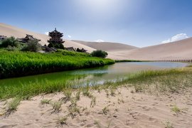 Crescent Moon Lake, Dunhuang, Gansu Province, China