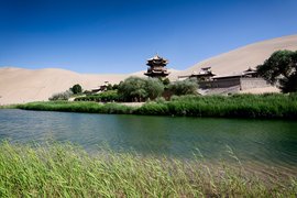 Crescent Moon Lake, Dunhuang, Gansu Province, China