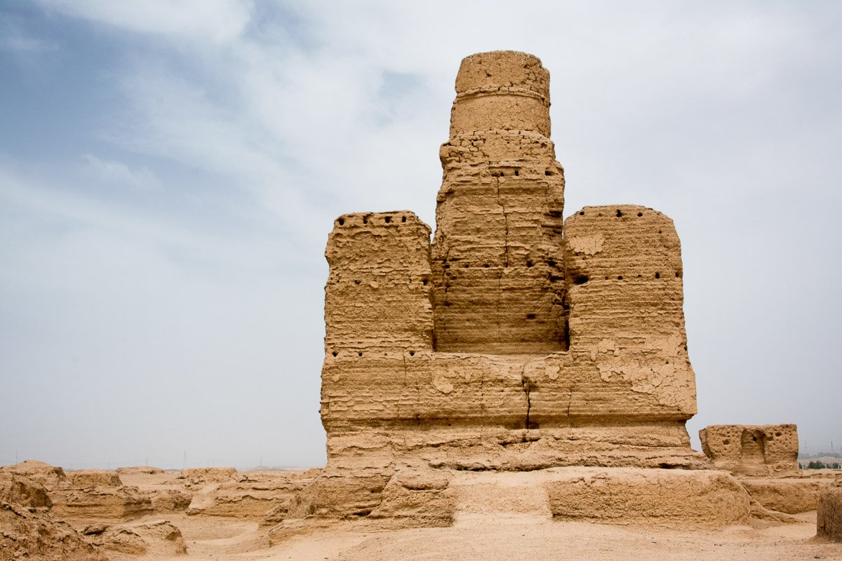 The ancient ruins at Jiaohe