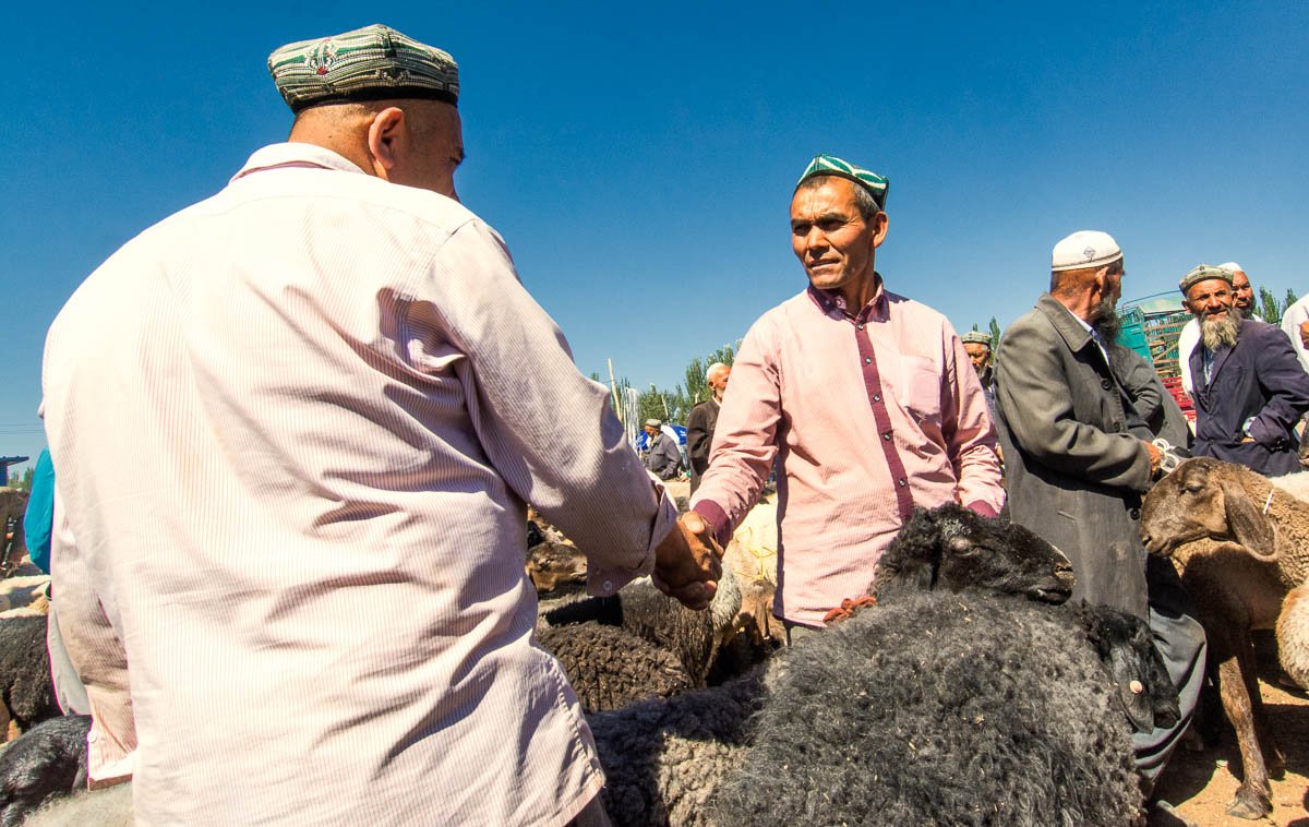 Kashgar animal market