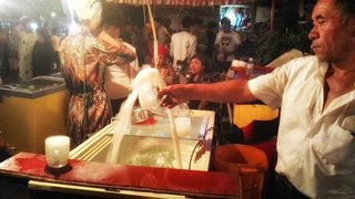 The Fountain of Dysentry with special ameoba, Kashgar Food Market