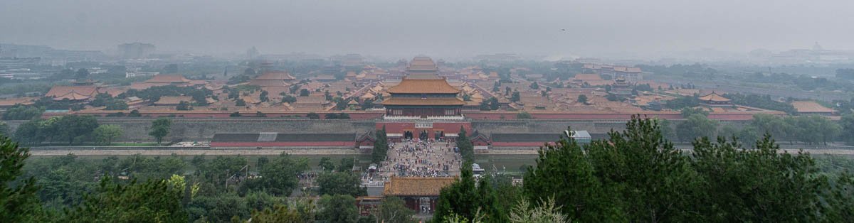 Forbidden City from Jingshan Park, Beijing, China