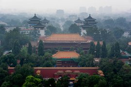 Forbidden City from Jingshan Park, Beijing, China