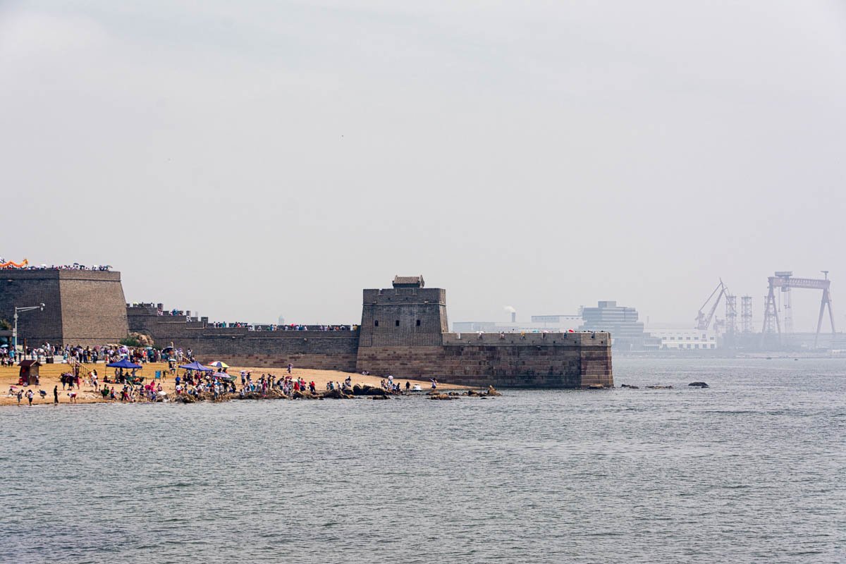 Great Wall meets the ocean, Shanhaiguan, Hebei Province, China
