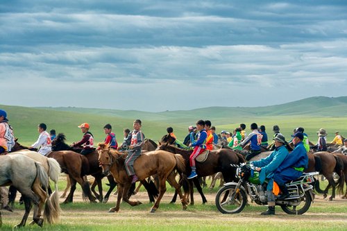 Nadaam horse racing festival, Central Mongolia