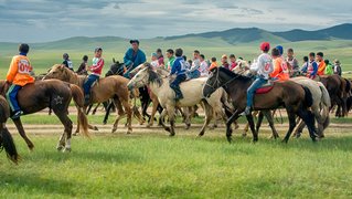 Nadaam horse racing festival, Central Mongolia