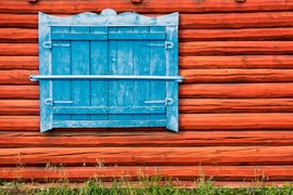 Traditional log cabin, Khovsgol, Mongolia