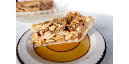 Apple Walnut Crumble Pie