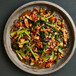 Black pepper chicken with soy butter