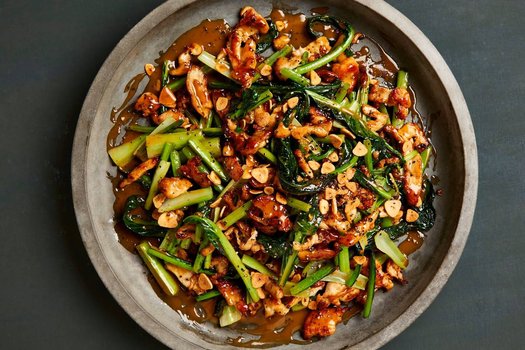 Black pepper chicken with soy butter