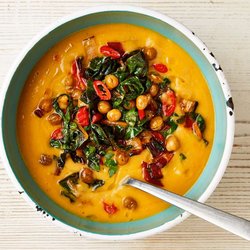 Chickpea and silverbeet soup