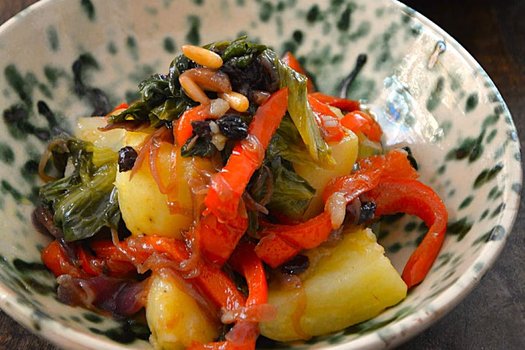Frying Pan Peppers and Potatoes