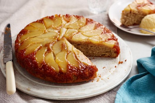 Ginger and Pear Upside-Down Cake