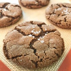 Ginger and Treacle Crinkle Biscuits