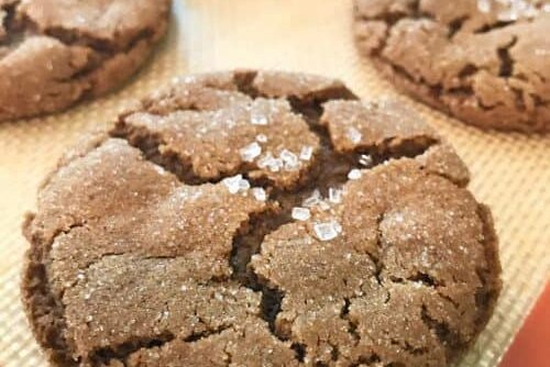 Ginger and Treacle Crinkle Biscuits