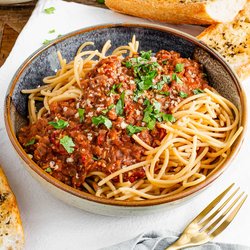Red Lentil Bolognese
