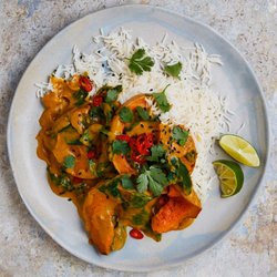 Roast butternut squash curry