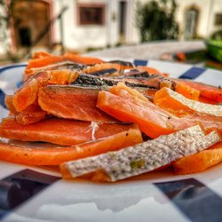 Salmon Gravlax with Gin