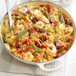 Spanish Rice, Chorizo & Prawn One-Pot