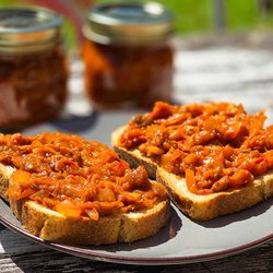 Zacusca (Aubergine, Pepper and Tomato Spread)